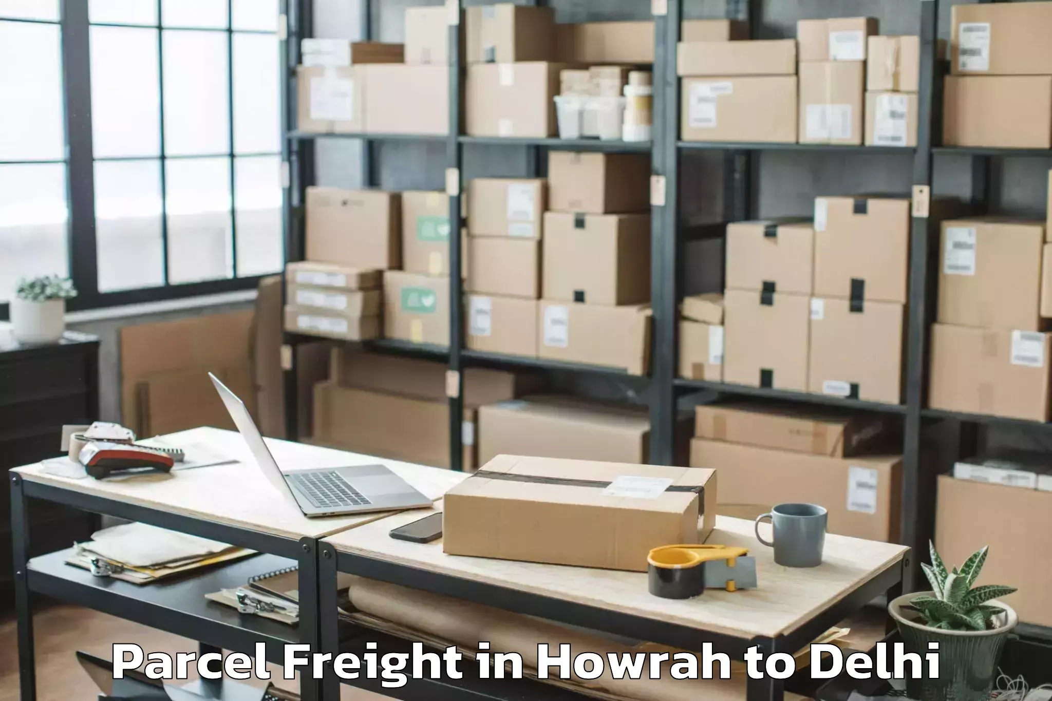 Efficient Howrah to Palam Parcel Freight